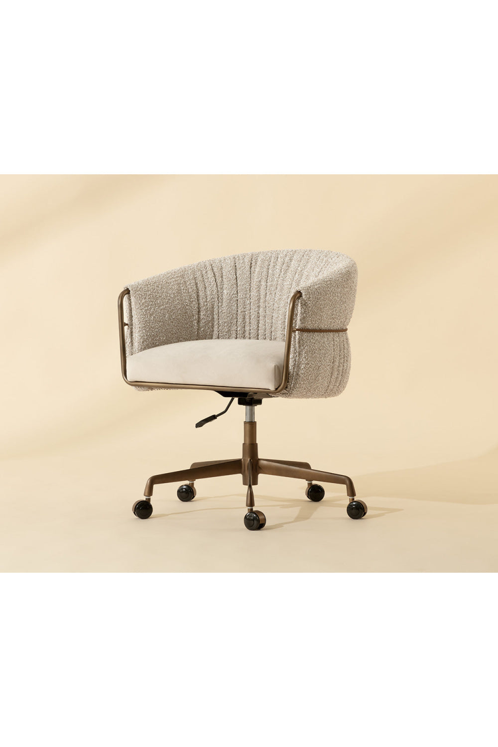 Curved Back Upholstered Lounge Chair by Splendido Olma Office Chair, alternate view 8