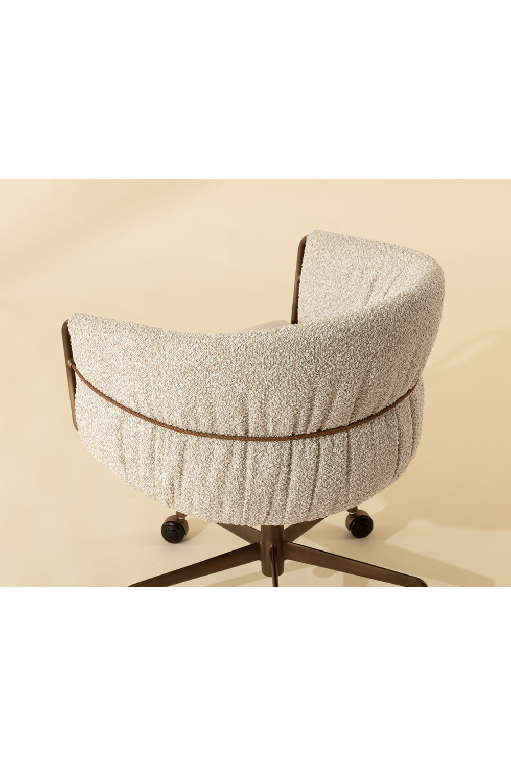 Curved Back Upholstered Lounge Chair by Splendido Olma Office Chair, alternate view 9