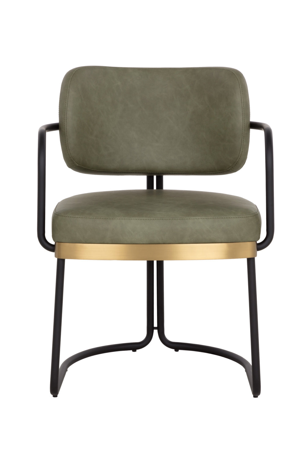 Cantilevered Leather Look Dining Chair by Splendido Jalen
