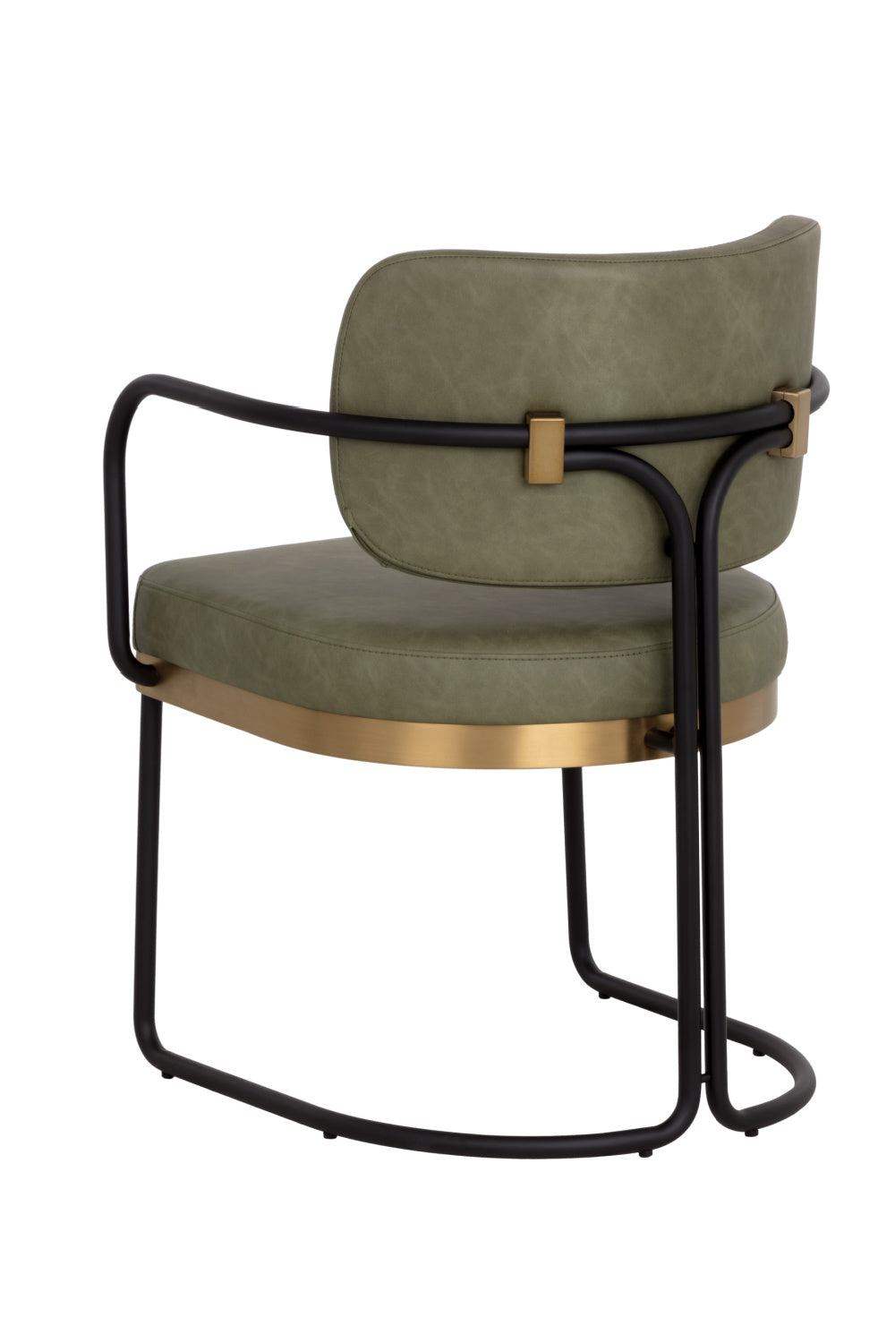 Cantilevered Leather Look Dining Chair by Splendido Jalen, alternate view 5