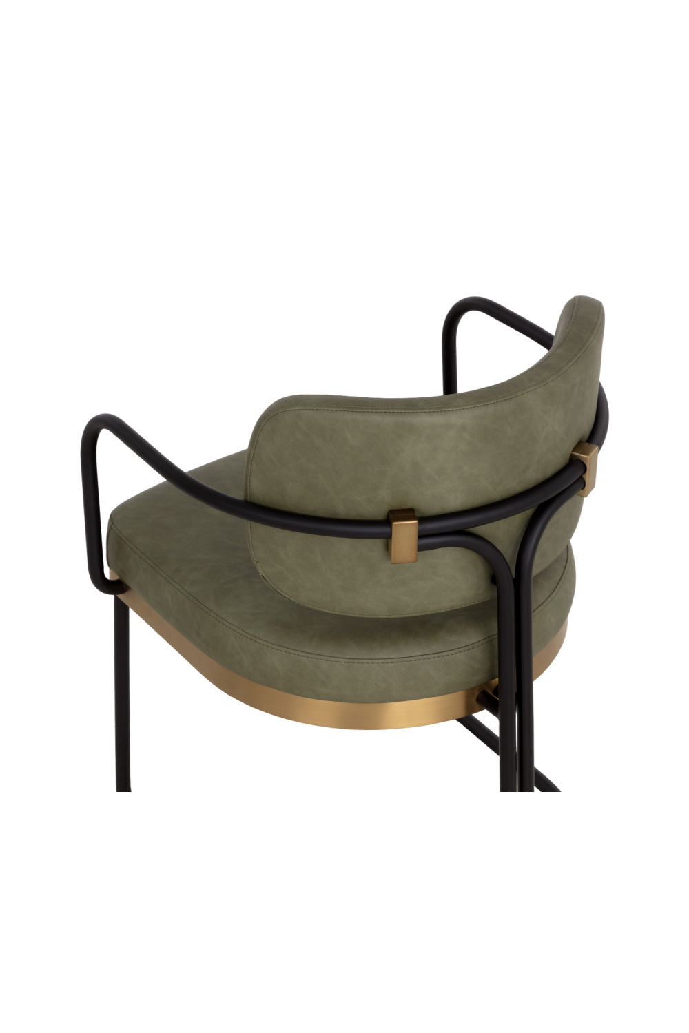 Cantilevered Leather Look Dining Chair by Splendido Jalen, alternate view 6