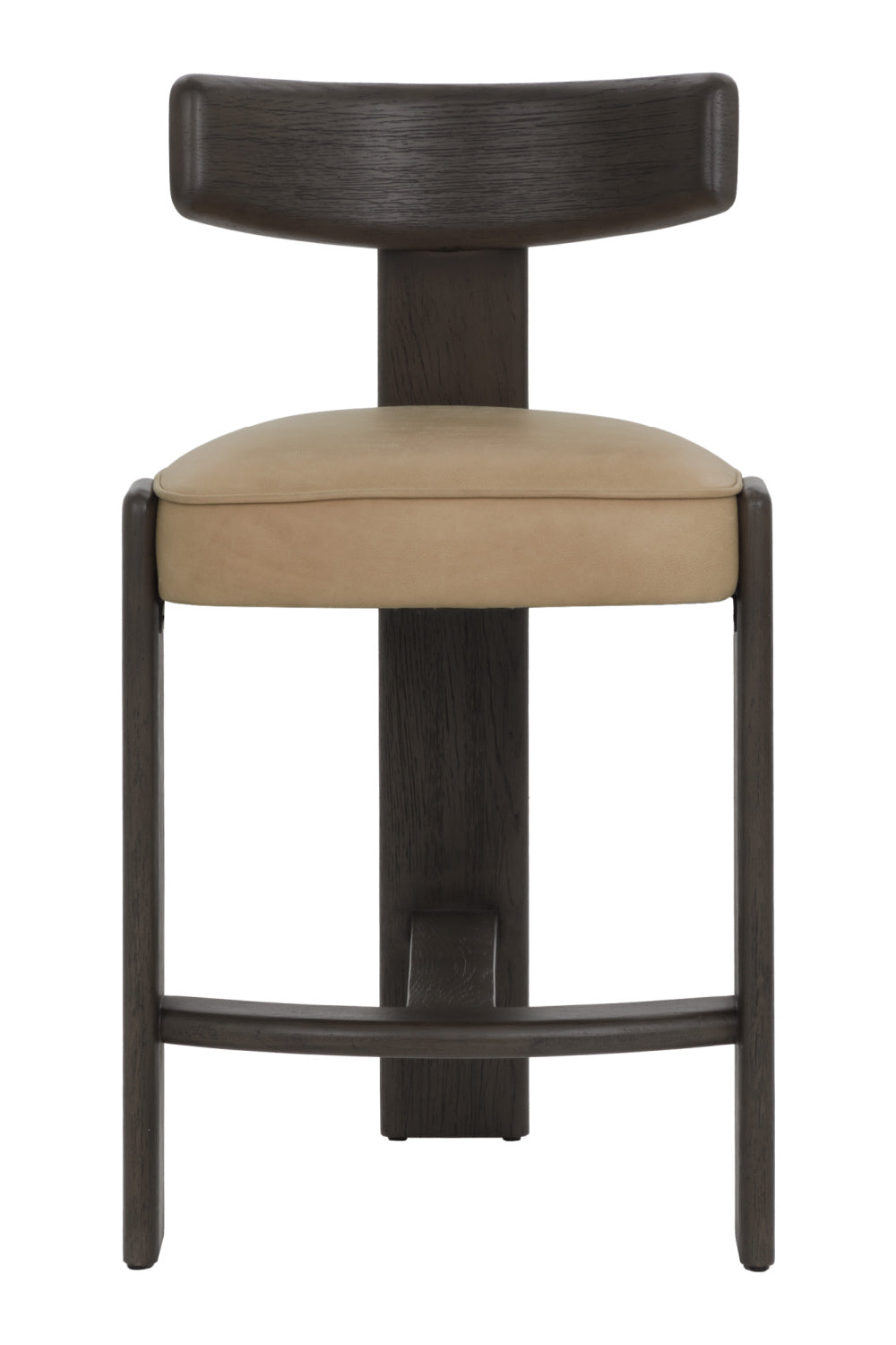 Oak T-Shaped Back Counter Stool by Splendido Horton