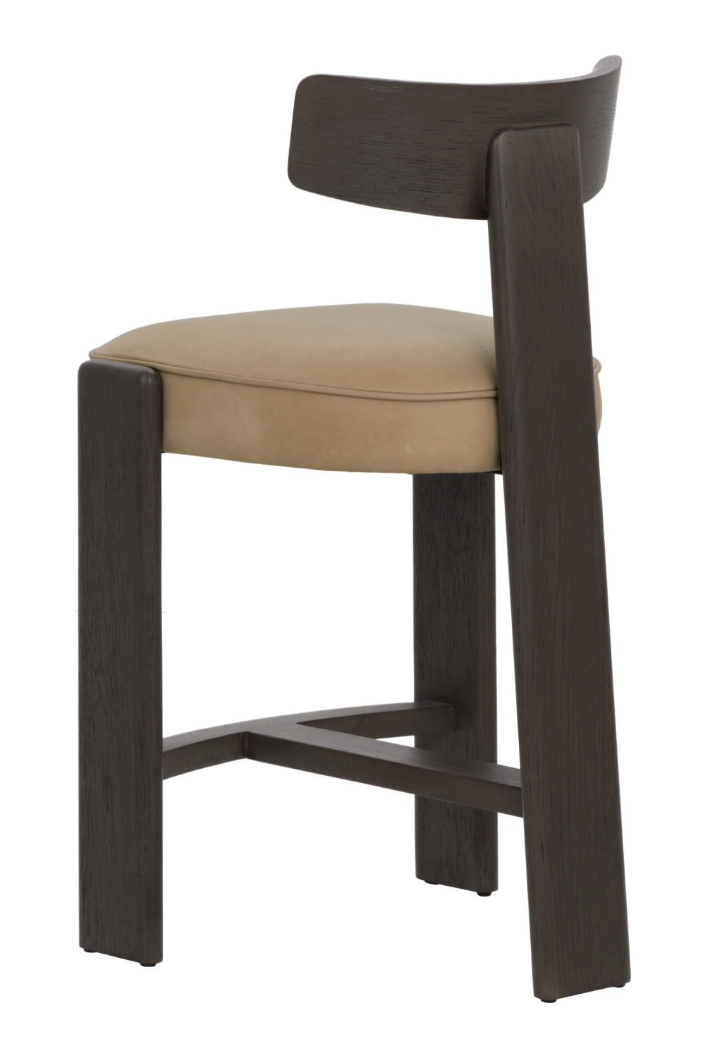 Oak T-Shaped Back Counter Stool by Splendido Horton, alternate view 5