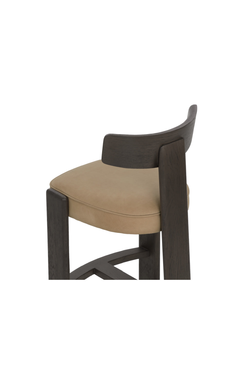 Oak T-Shaped Back Counter Stool by Splendido Horton, alternate view 6