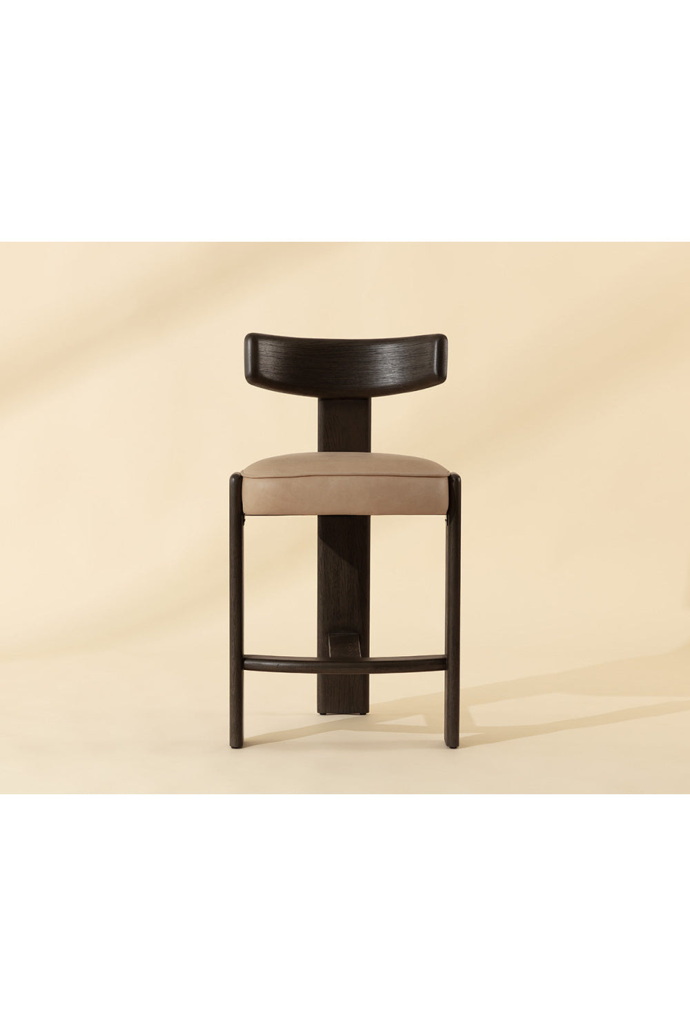 Oak T-Shaped Back Counter Stool by Splendido Horton, alternate view 7