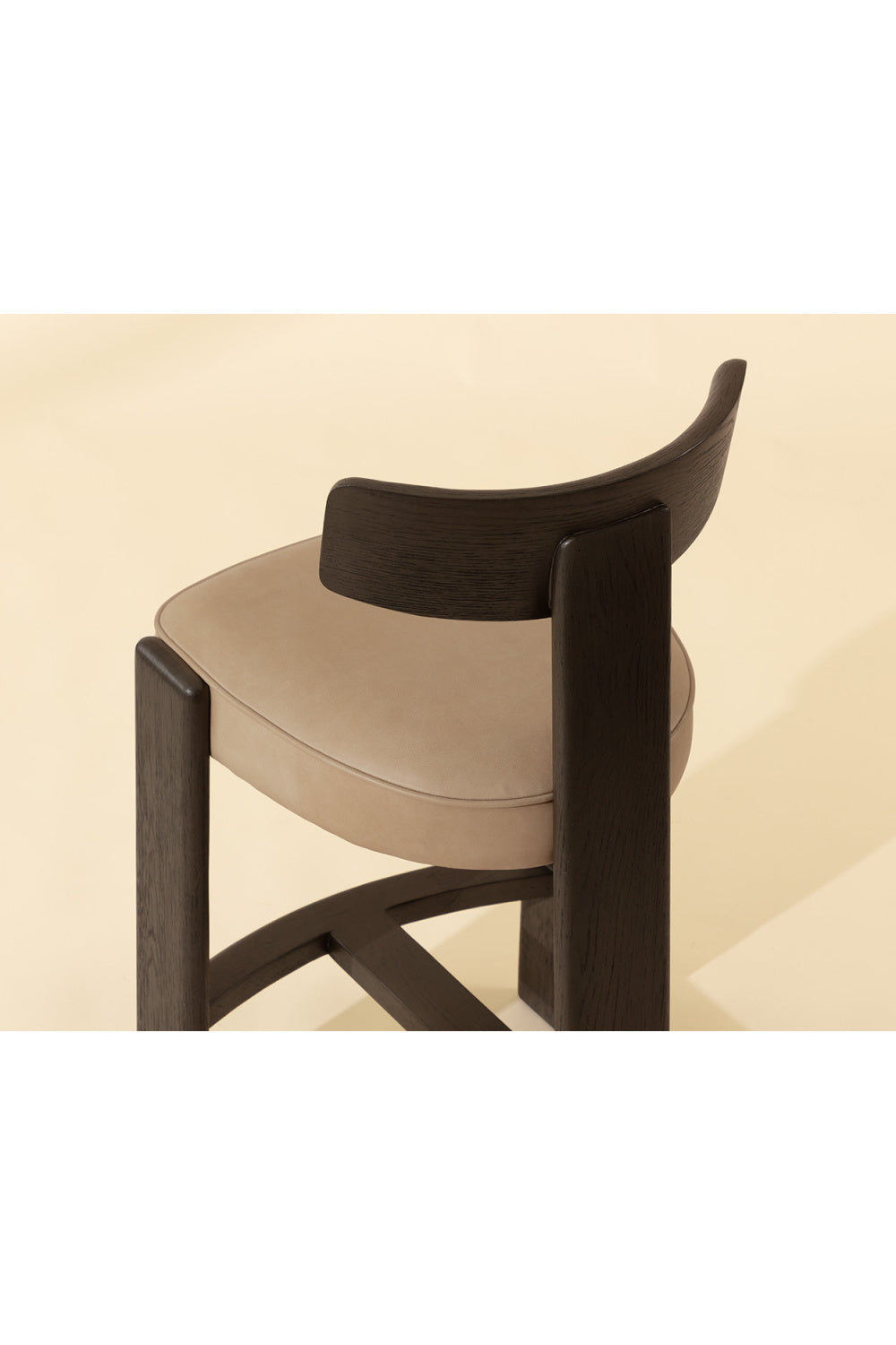 Oak T-Shaped Back Counter Stool by Splendido Horton, alternate view 9