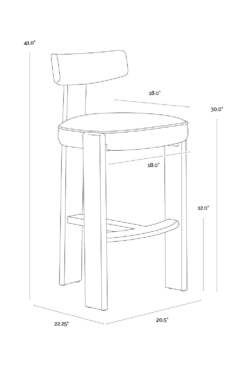 Oak Framed Green Bar Stool by Splendido Horton Barstool, alternate view 10
