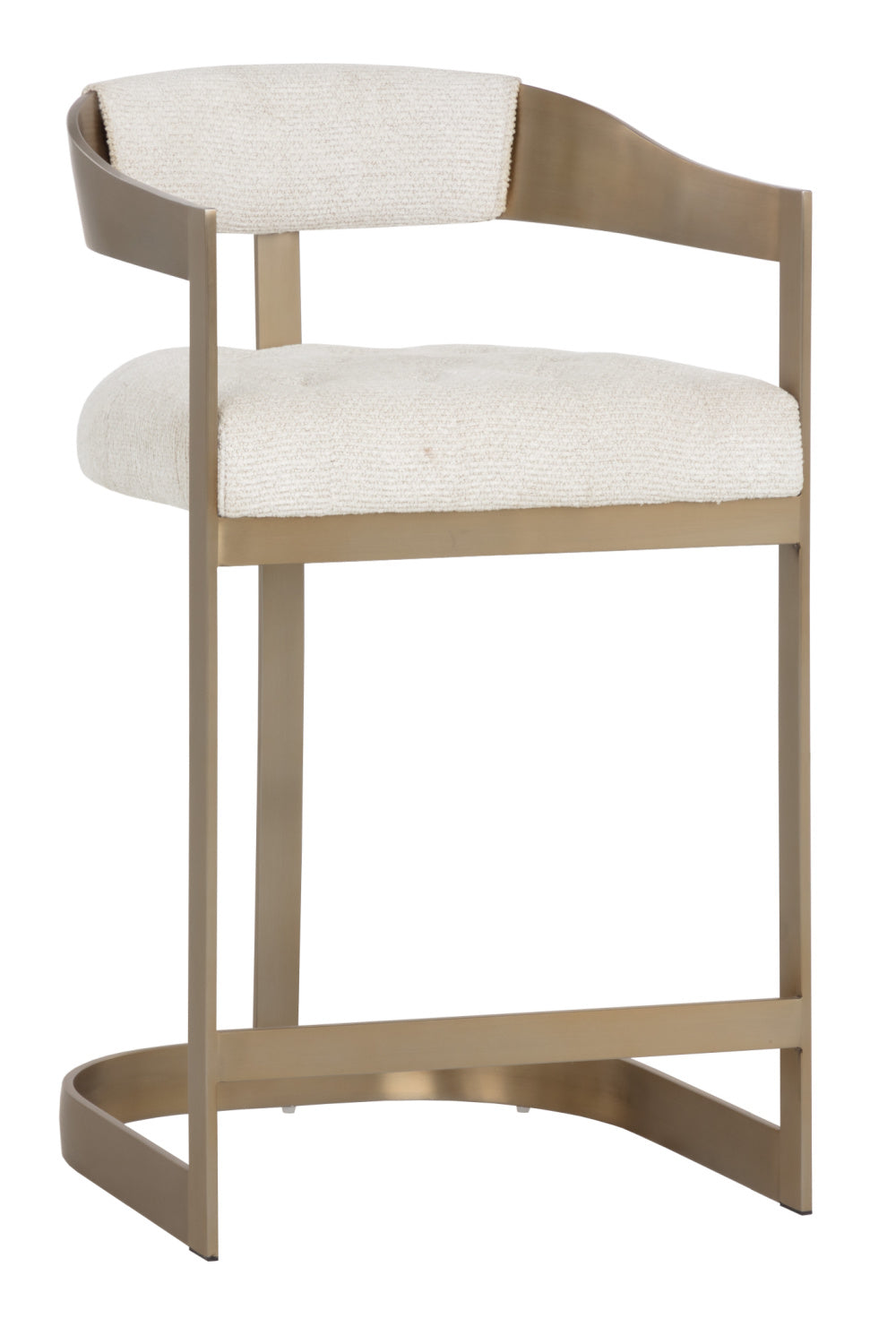 Antique Brass Framed Counter Stool by Splendido Beaumont, alternate view 3