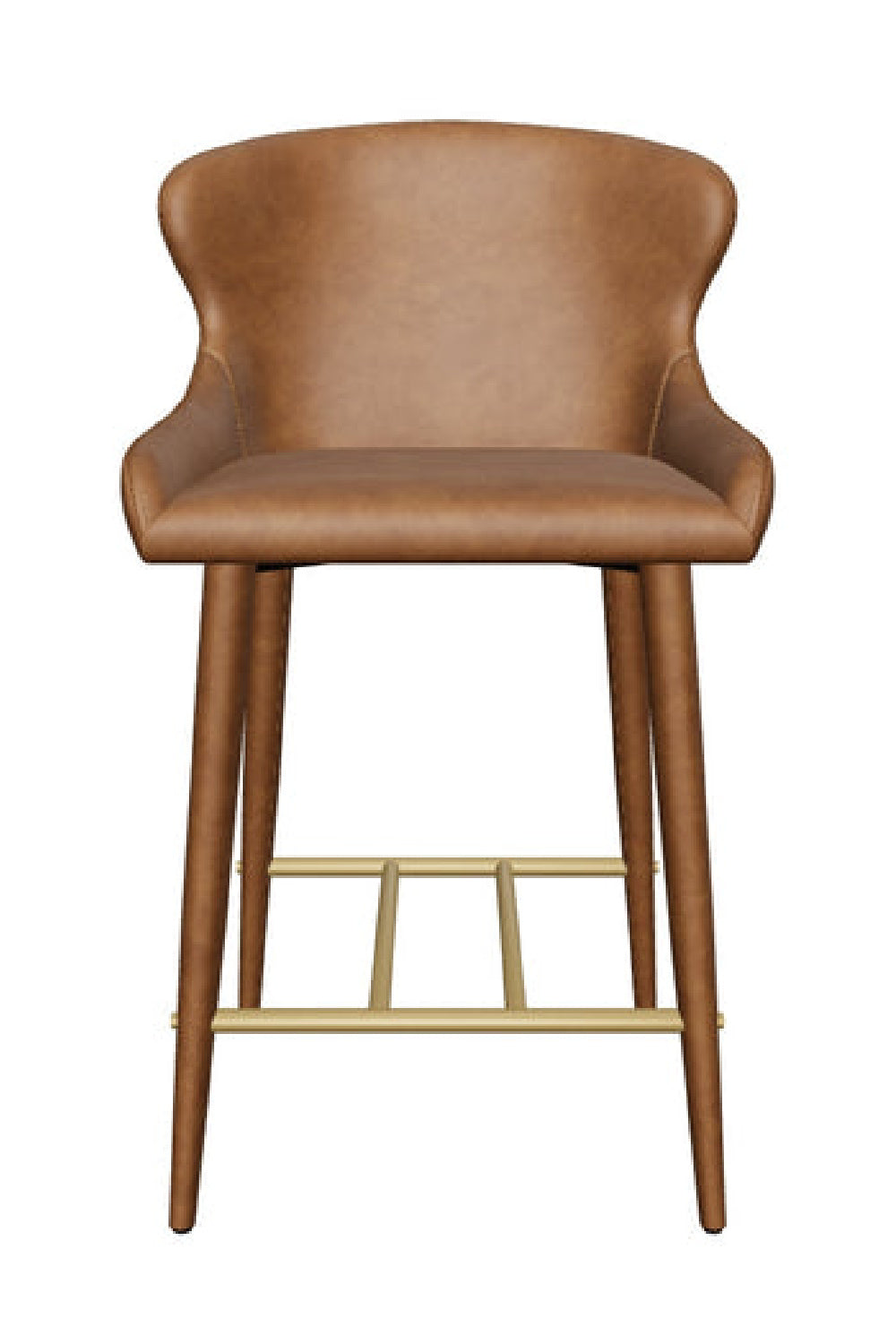 Leather Look Shell Counter Stool by Splendido Evora Barstool, alternate view 4