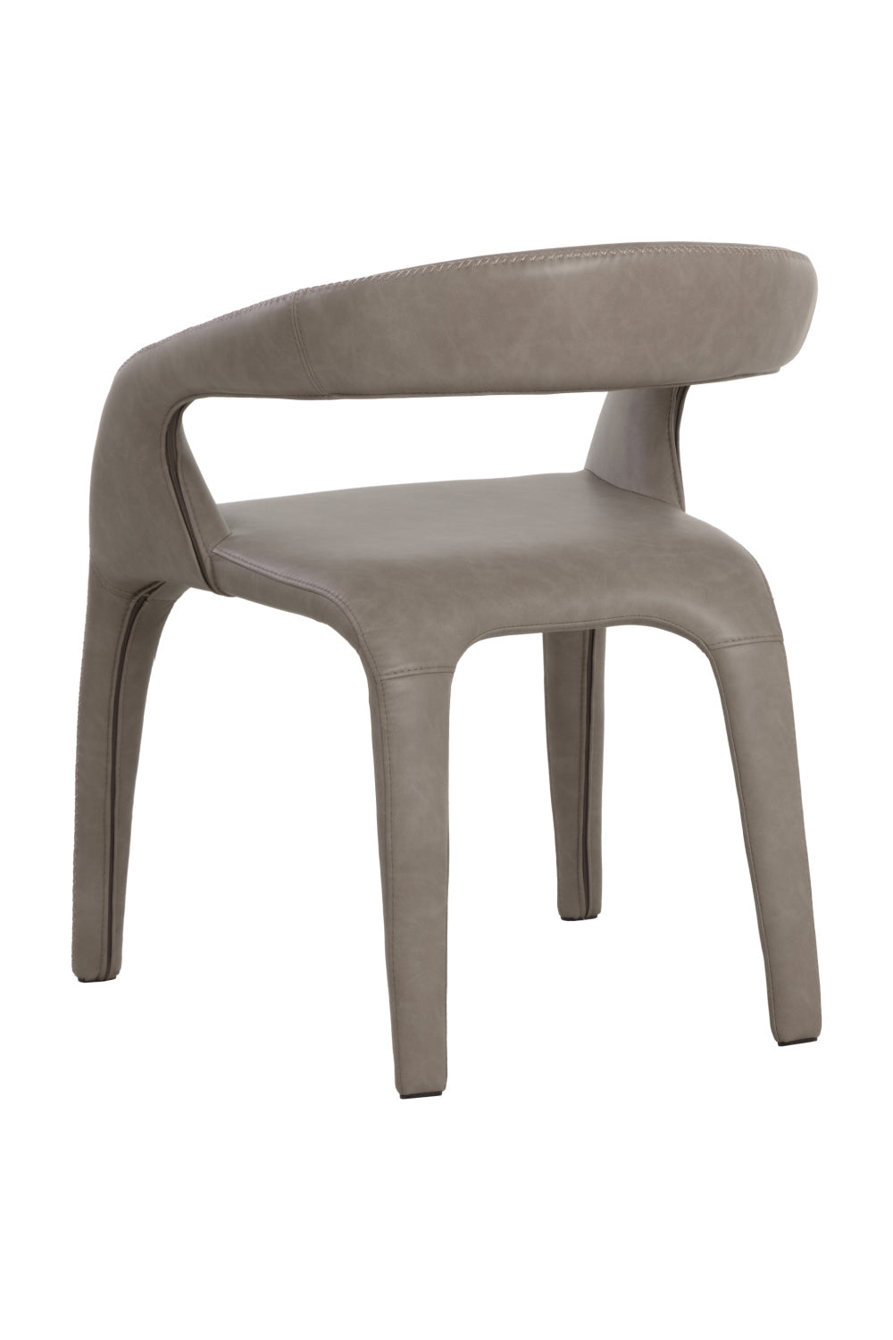 Open-Back Leather Look Dining Chair by Splendido Atika, alternate view 5