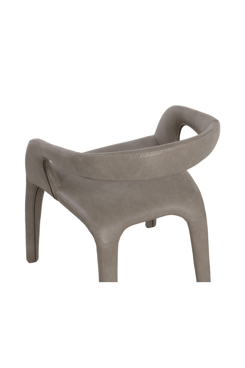 Open-Back Leather Look Dining Chair by Splendido Atika, alternate view 6