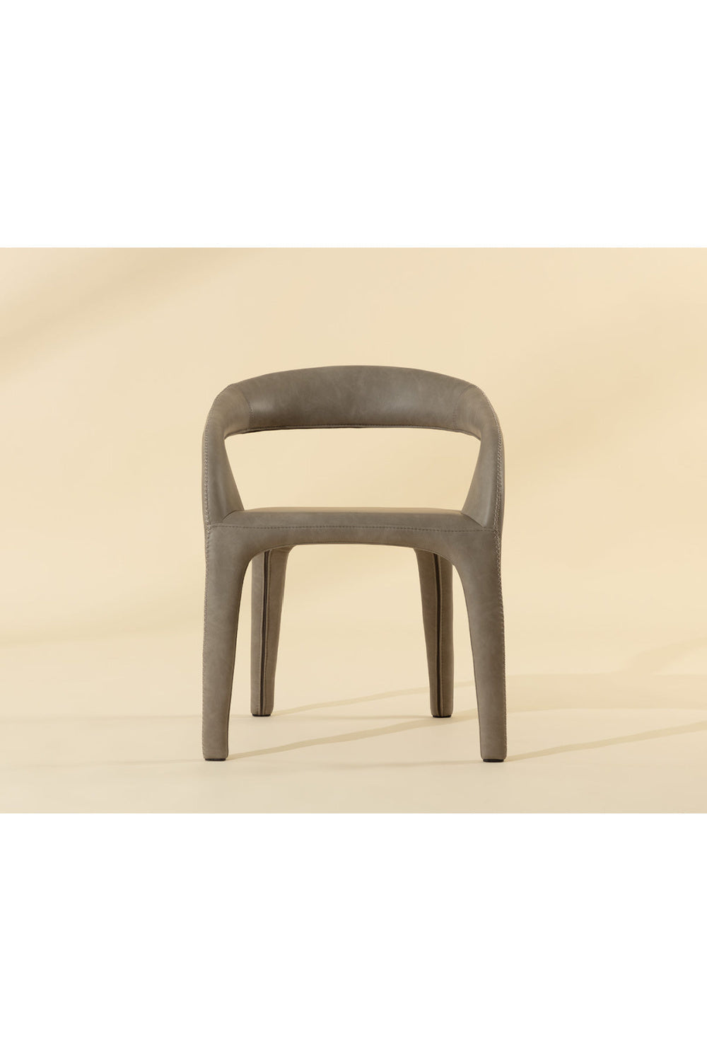 Open-Back Leather Look Dining Chair by Splendido Atika, alternate view 7