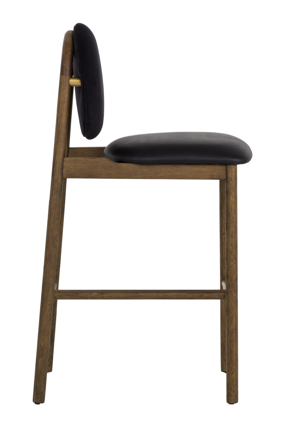Black Round-Back Bar Stool by Splendido Orabell Barstool, alternate view 4