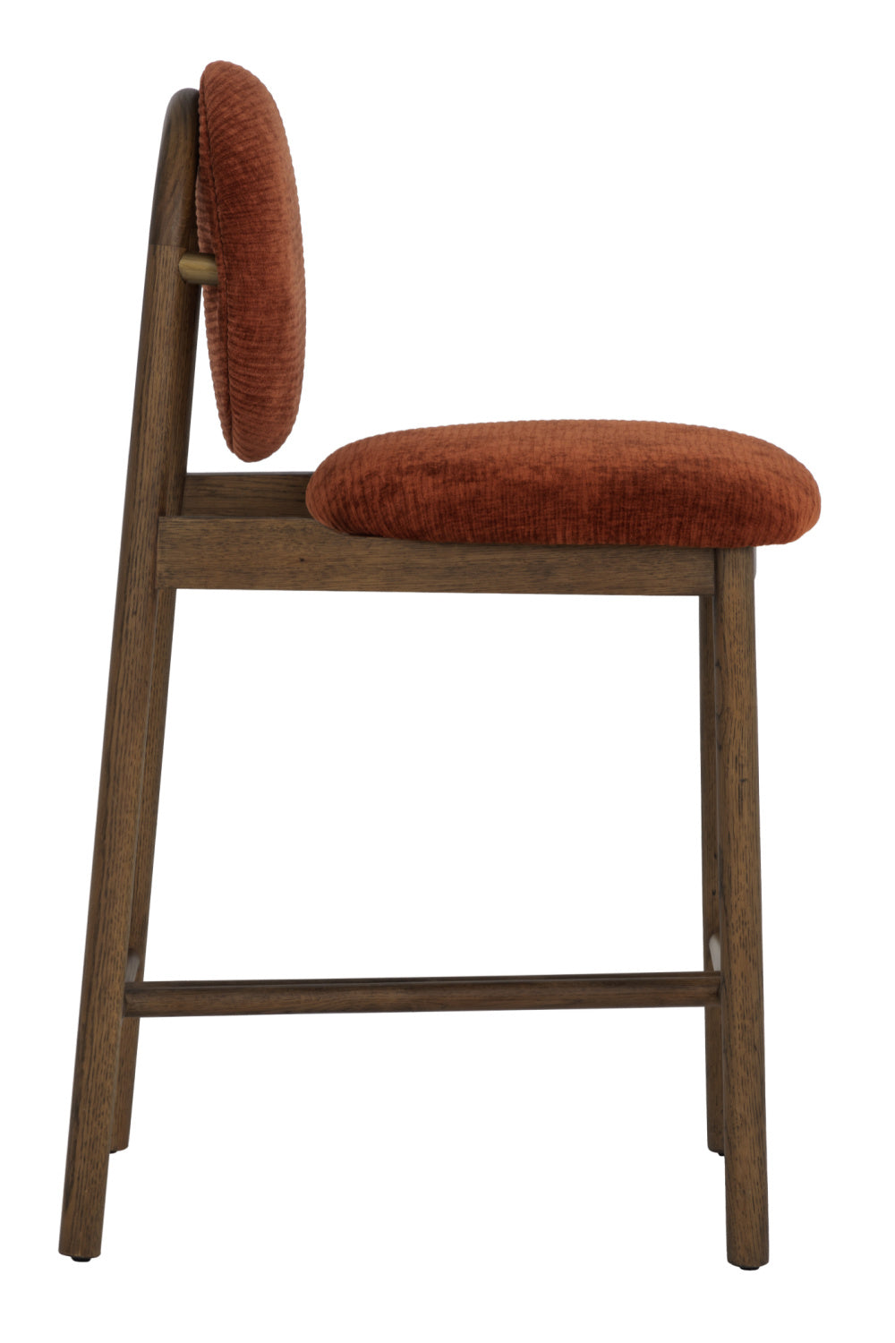 Red Rounded-Back Counter Stool by Splendido Orabell, alternate view 4