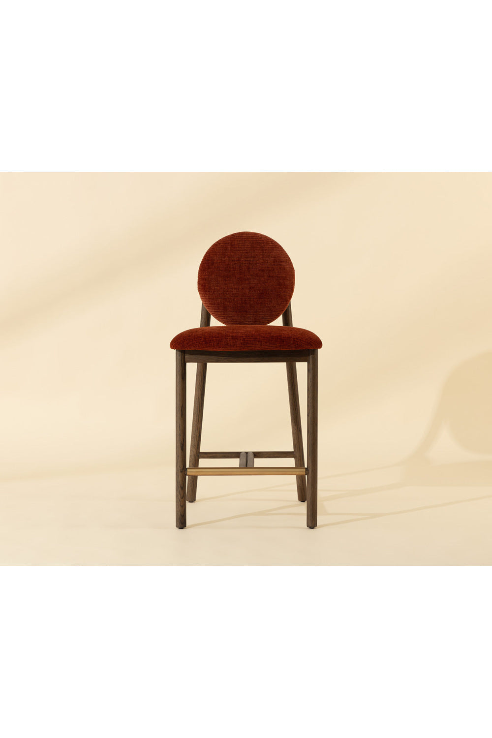 Red Rounded-Back Counter Stool by Splendido Orabell, alternate view 6