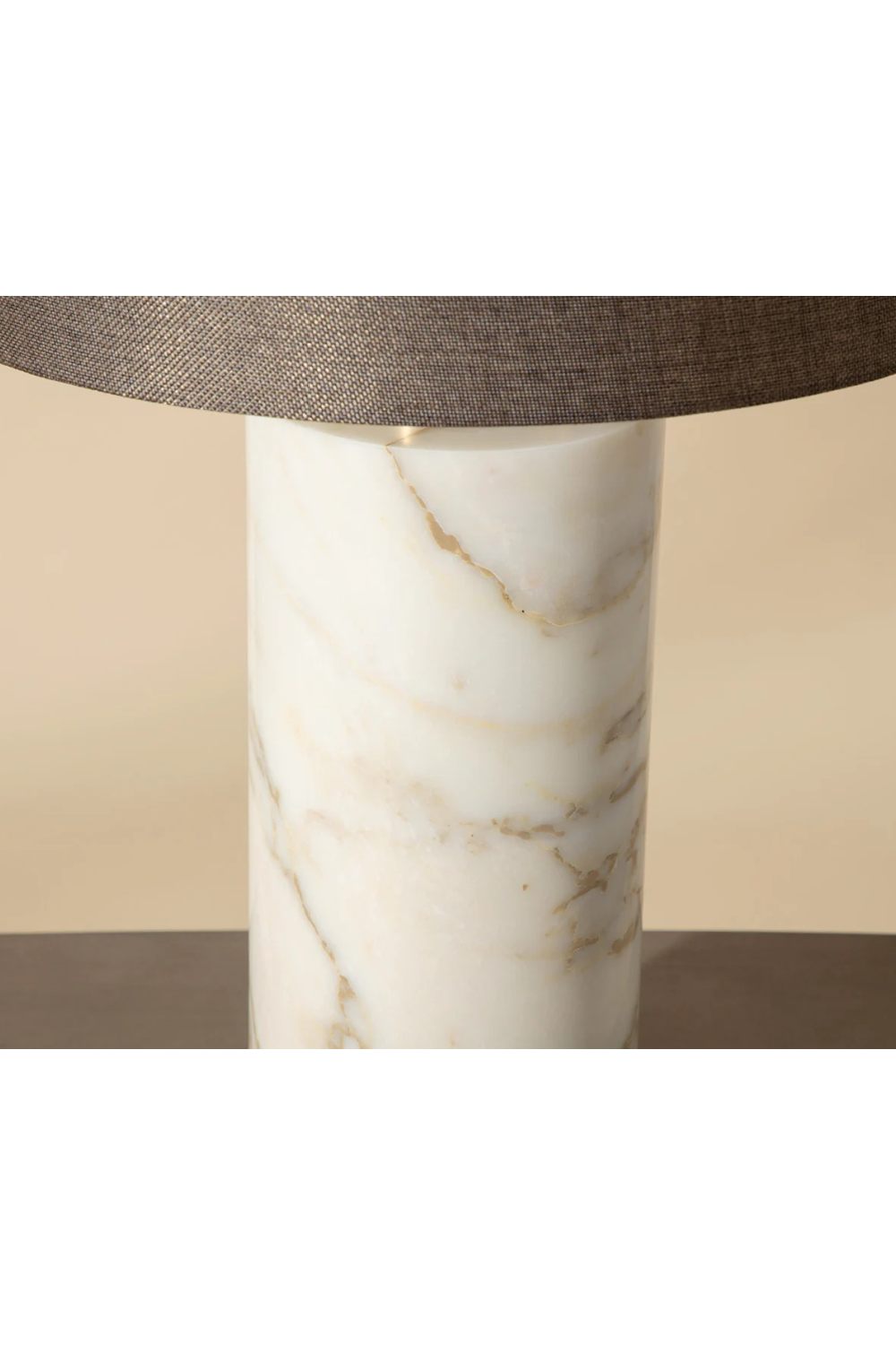 Gray Linen Marble Table Lamp by Splendido Apollolina, alternate view 5