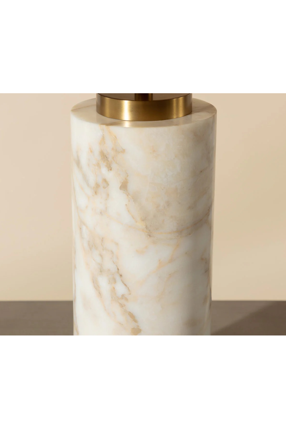 Cylindrical Marble Table Lamp by Splendido Cilla, alternate view 6