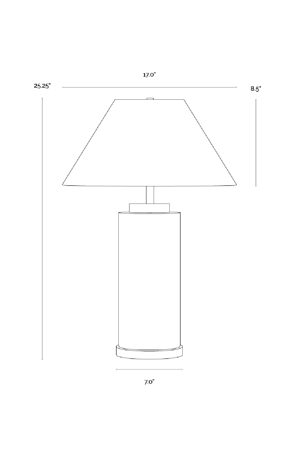 Cylindrical Marble Table Lamp by Splendido Cilla, alternate view 7