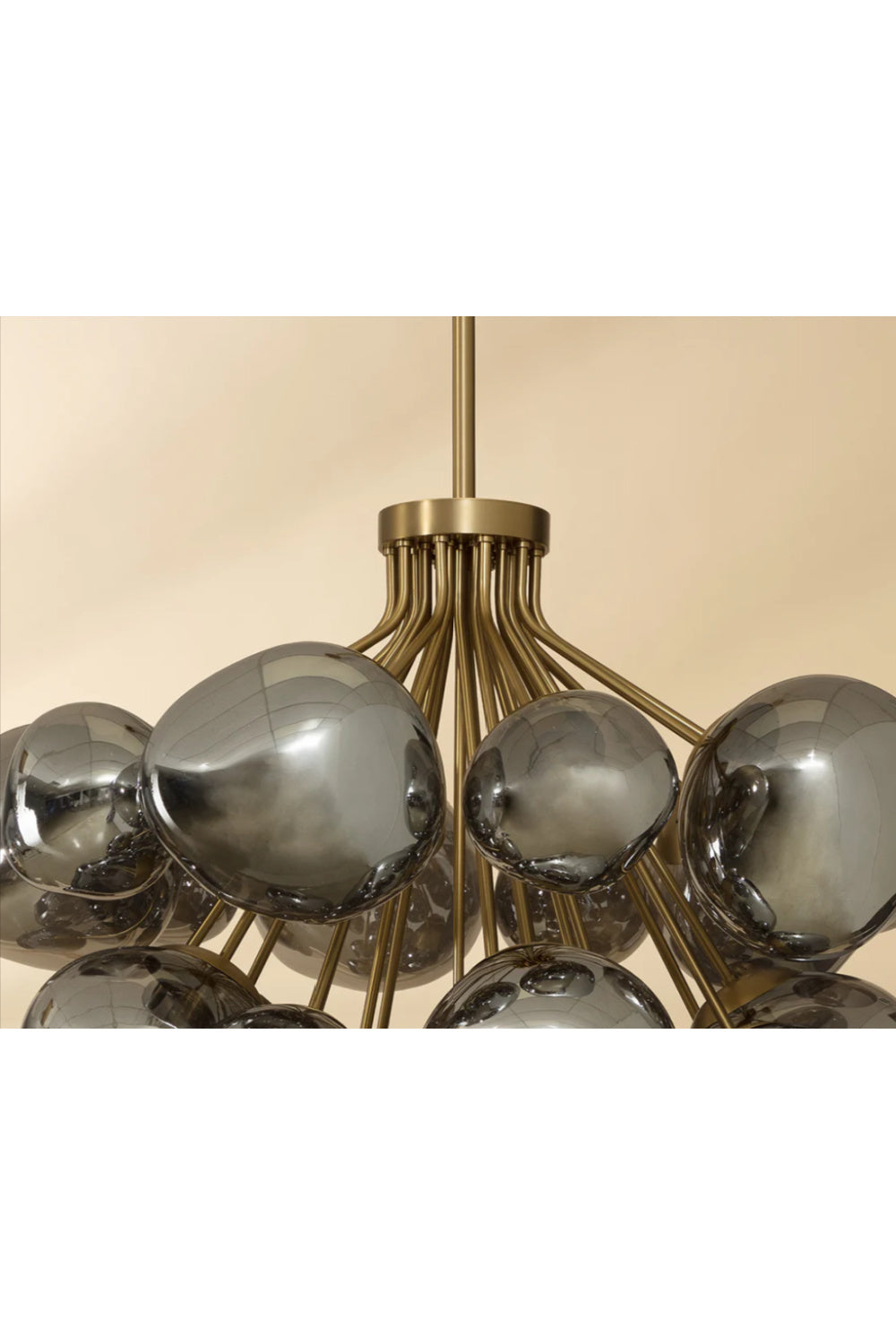 Gray Glass Orbs Chandelier by Splendido Dionis, alternate view 7