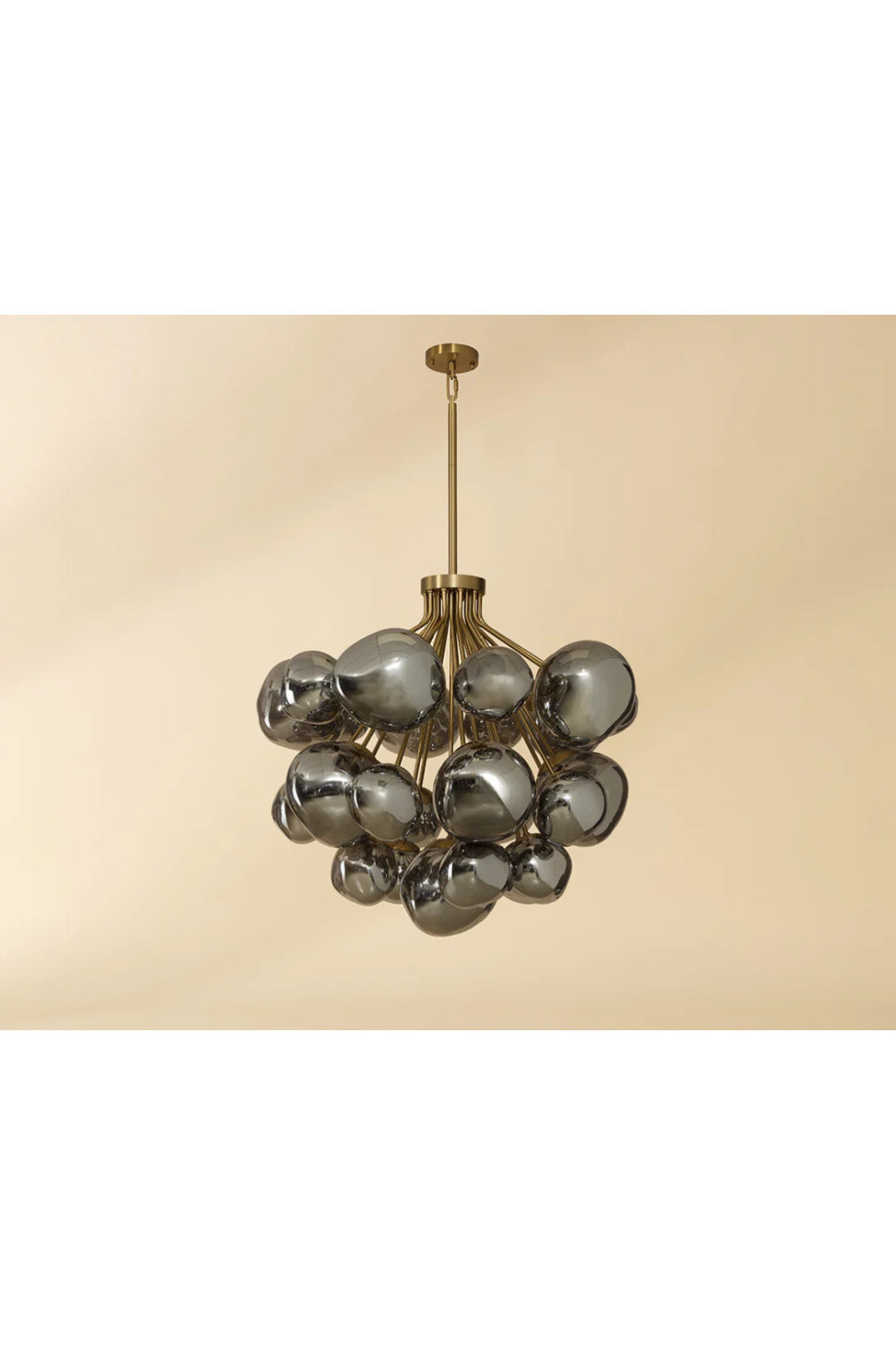 Gray Glass Orbs Chandelier by Splendido Dionis, alternate view 5
