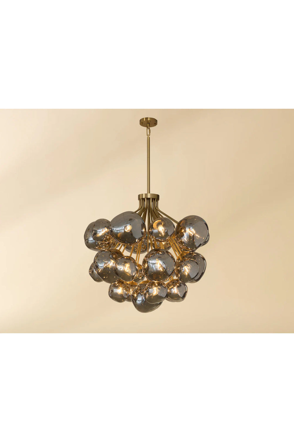Gray Glass Orbs Chandelier by Splendido Dionis, alternate view 6