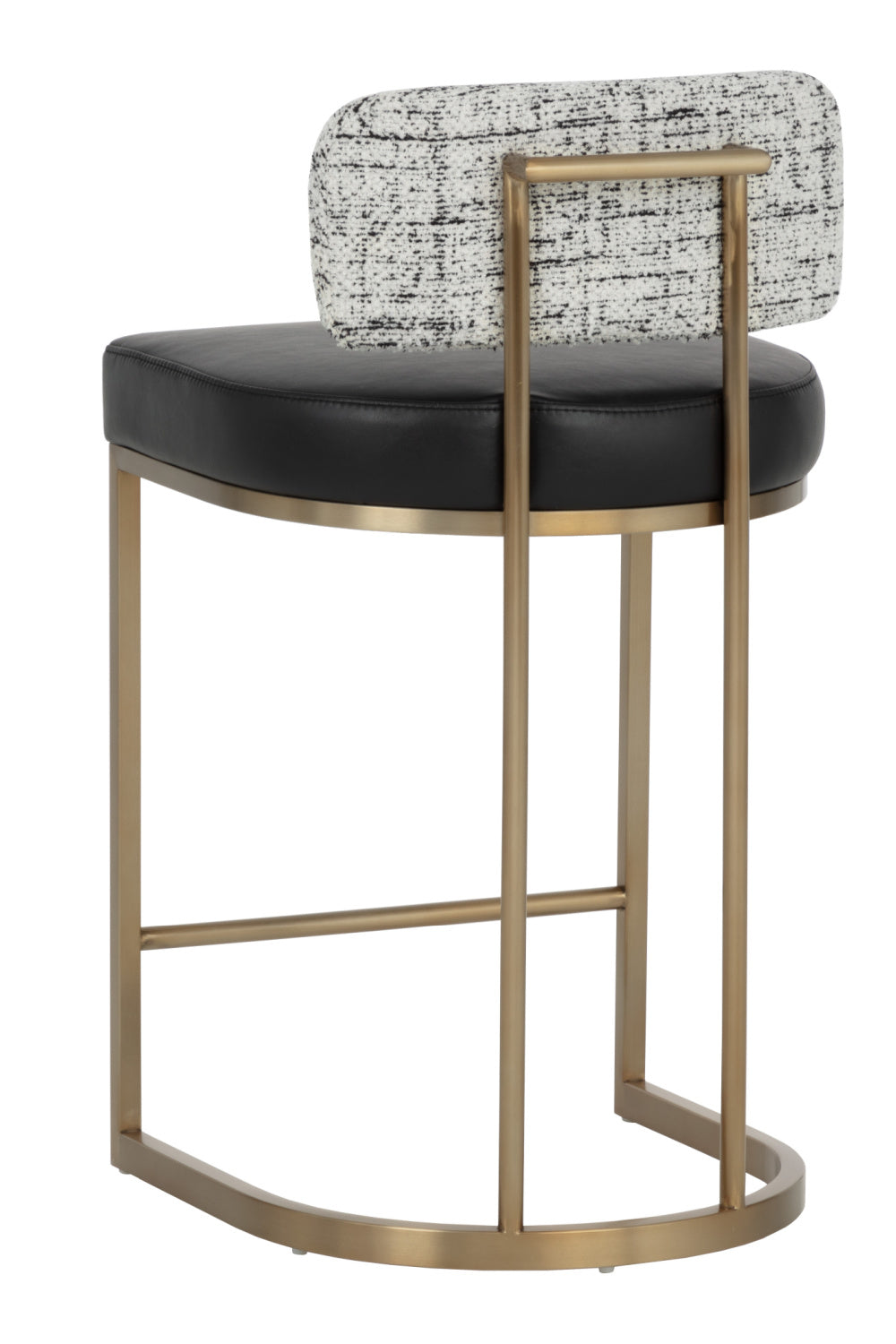 Brass Frame Upholstered Counter Stool by Splendido Larissa, alternate view 5