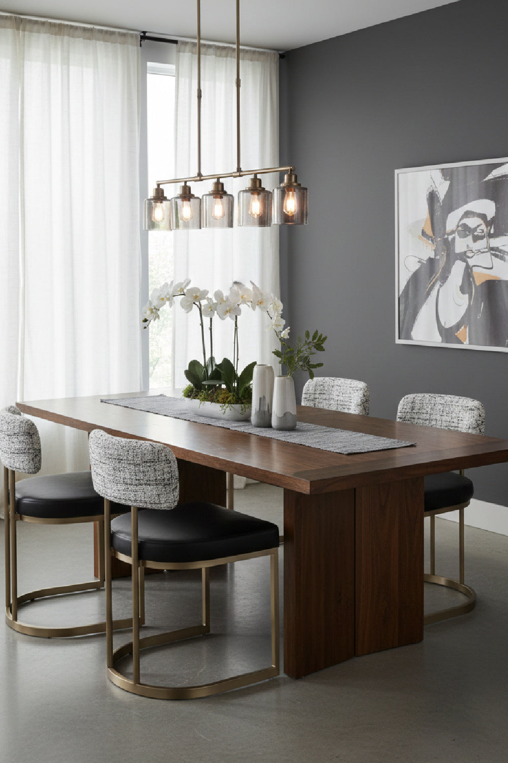 Two-Toned Cantilevered Dining Chair by Splendido Larissa, alternate view 2