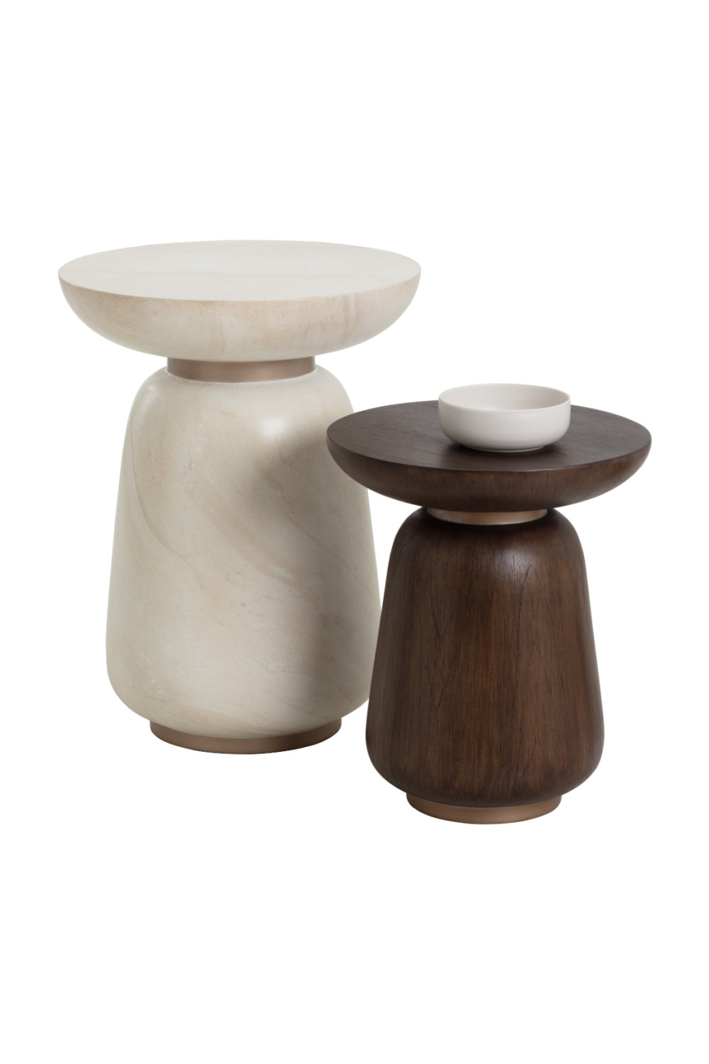 Timber Effect Indoor/Outdoor End Table by Splendido Kiri Outdoor Side Table, alternate view 5