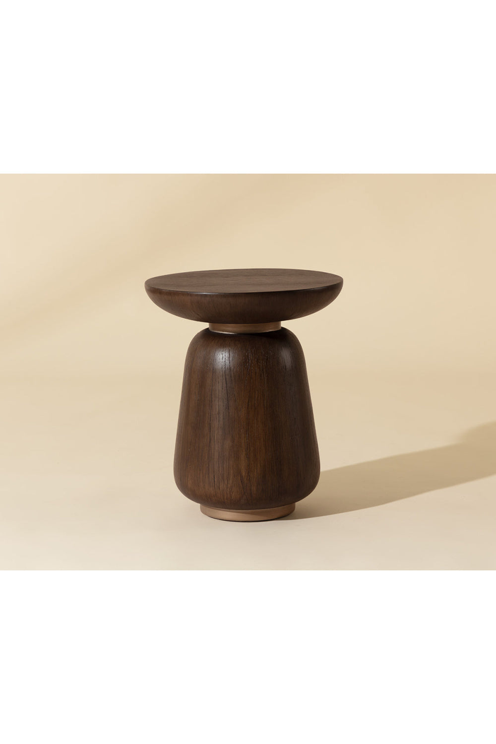 Timber Effect Indoor/Outdoor End Table by Splendido Kiri Outdoor Side Table, alternate view 7