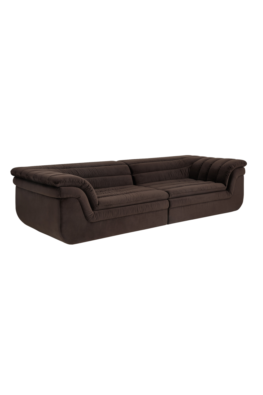 Deep-Channeled Fabric Sofa by Splendido Bello