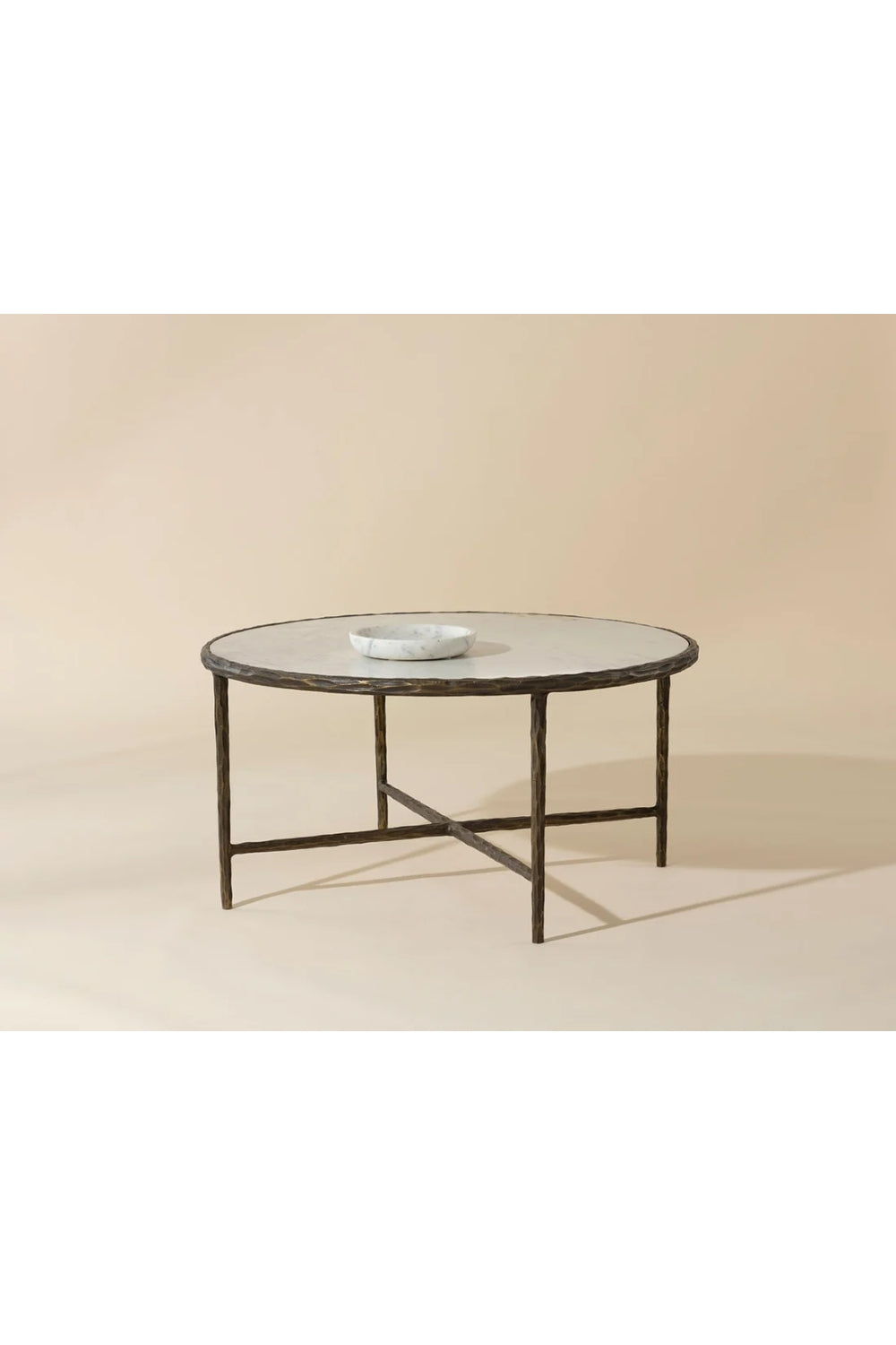 Brass Framed Marble Coffee Table by Splendido Riyaz, alternate view 6