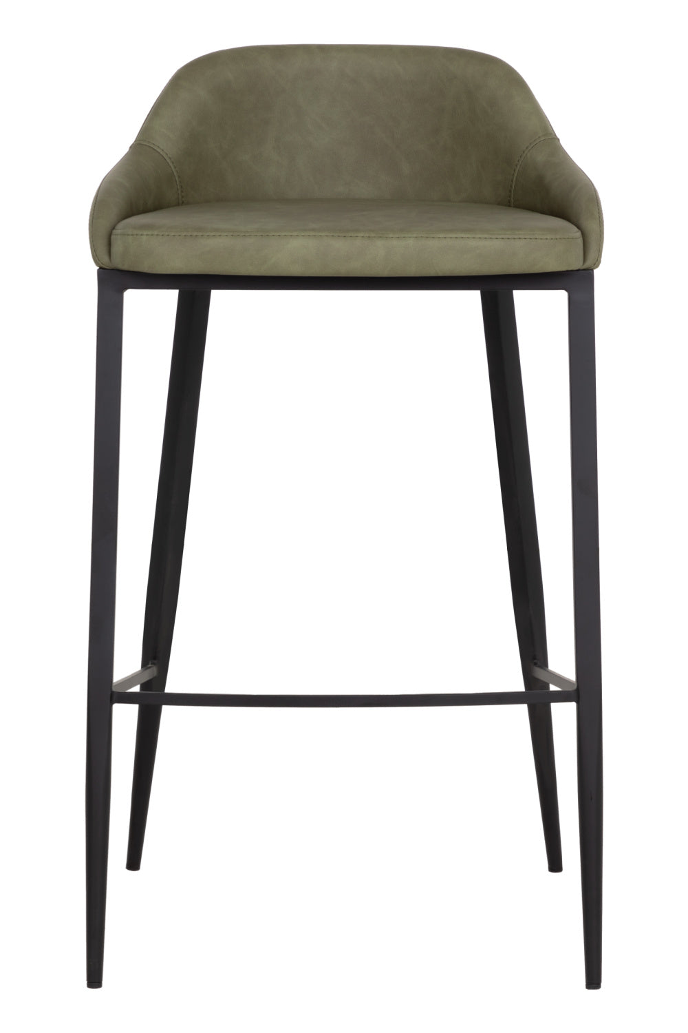Modern European furniture - Low-Back Leather Look Bar Stool - www.oroa.com