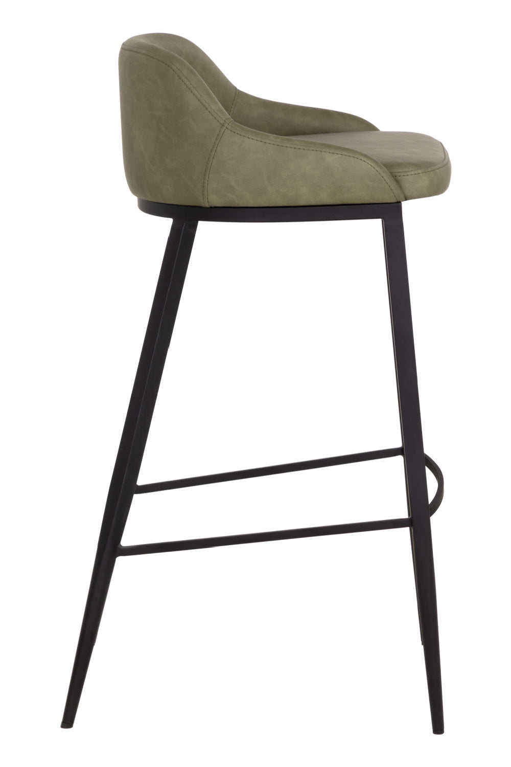 Low-Back Leather Look Bar Stool by Splendido Astra Barstool, alternate view 16