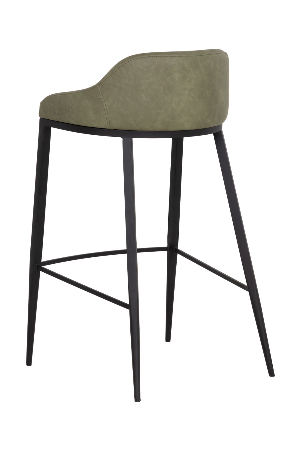 Low-Back Leather Look Bar Stool by Splendido Astra Barstool, alternate view 17