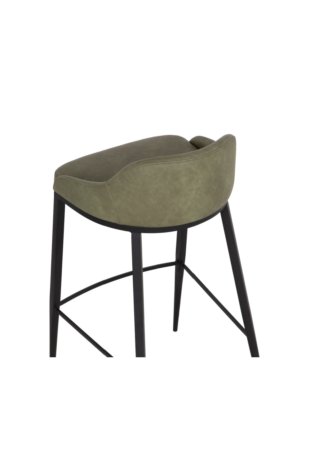 Low-Back Leather Look Bar Stool by Splendido Astra Barstool, alternate view 18