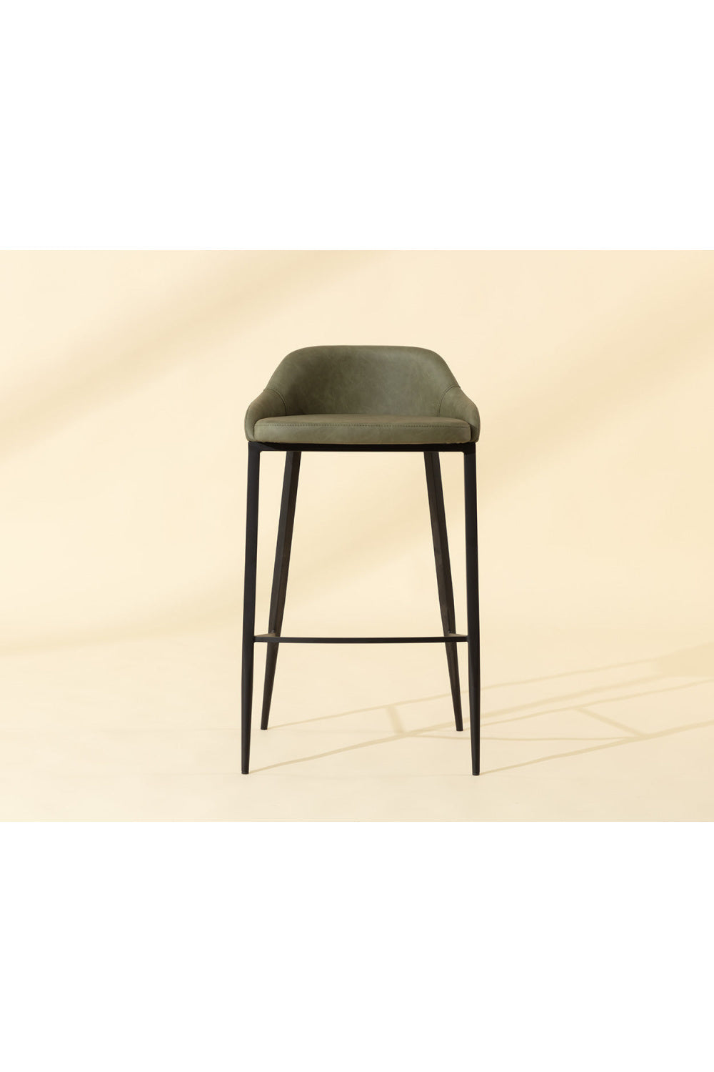Low-Back Leather Look Bar Stool by Splendido Astra Barstool, alternate view 19
