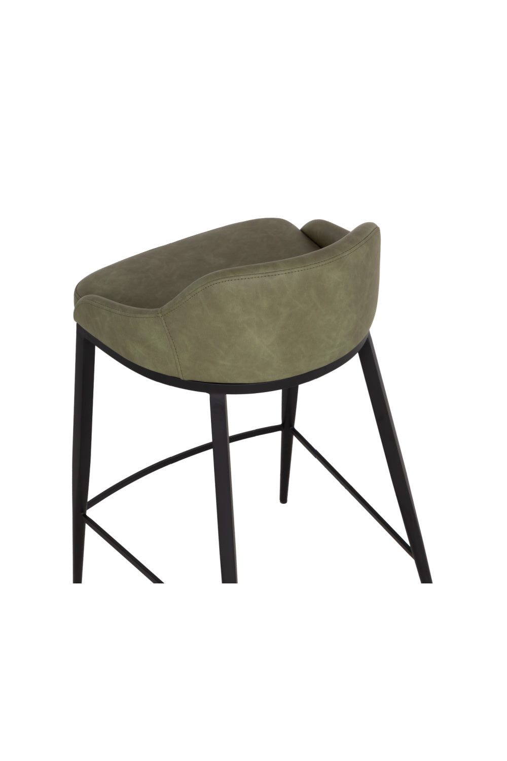 Low-Back Leather-Look Counter Stool by Splendido Astra, alternate view 6