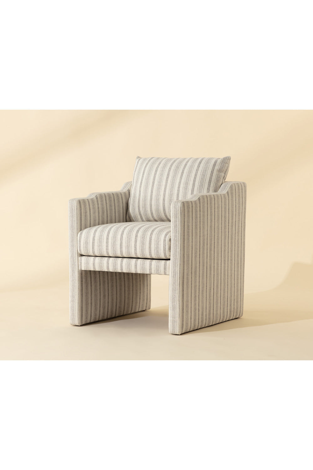 Stripe Patterned Dining Armchair by Splendido Scala Dining Chair, alternate view 7