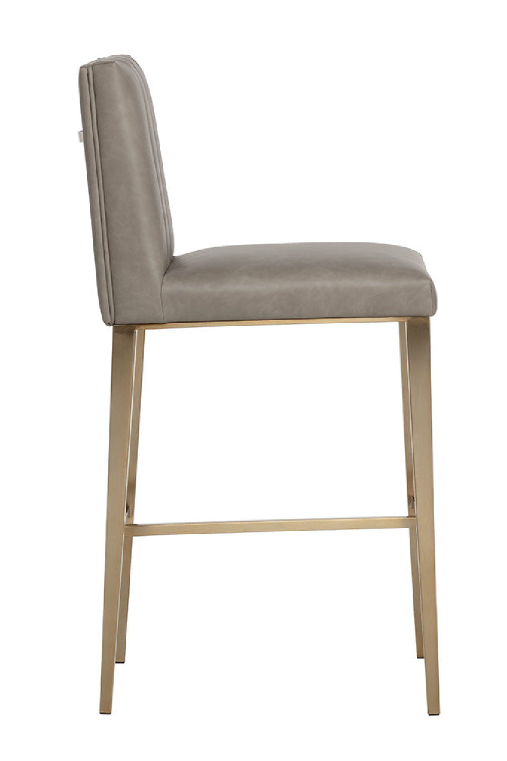 Vertical-Channeled Leather-Look Bar Stool by Splendido Wilbur Barstool, alternate view 17