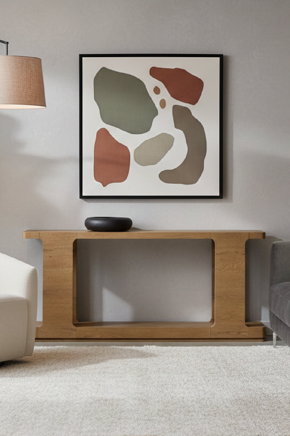 Textured Wood Console Table by Splendido Hercules, alternate view 2