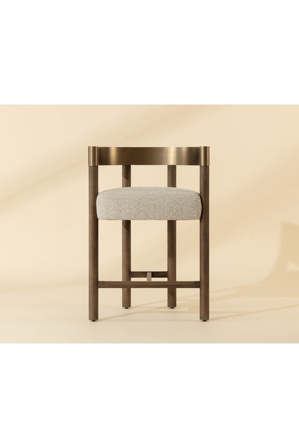Brown Ash Curved Bar Stool by Splendido Manolo Counter Stool, alternate view 7