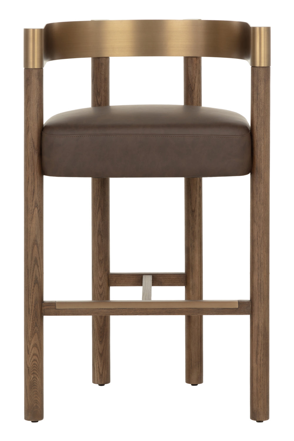 Brown Ash Curved Bar Stool | Splendido Manolo | Oroa.com