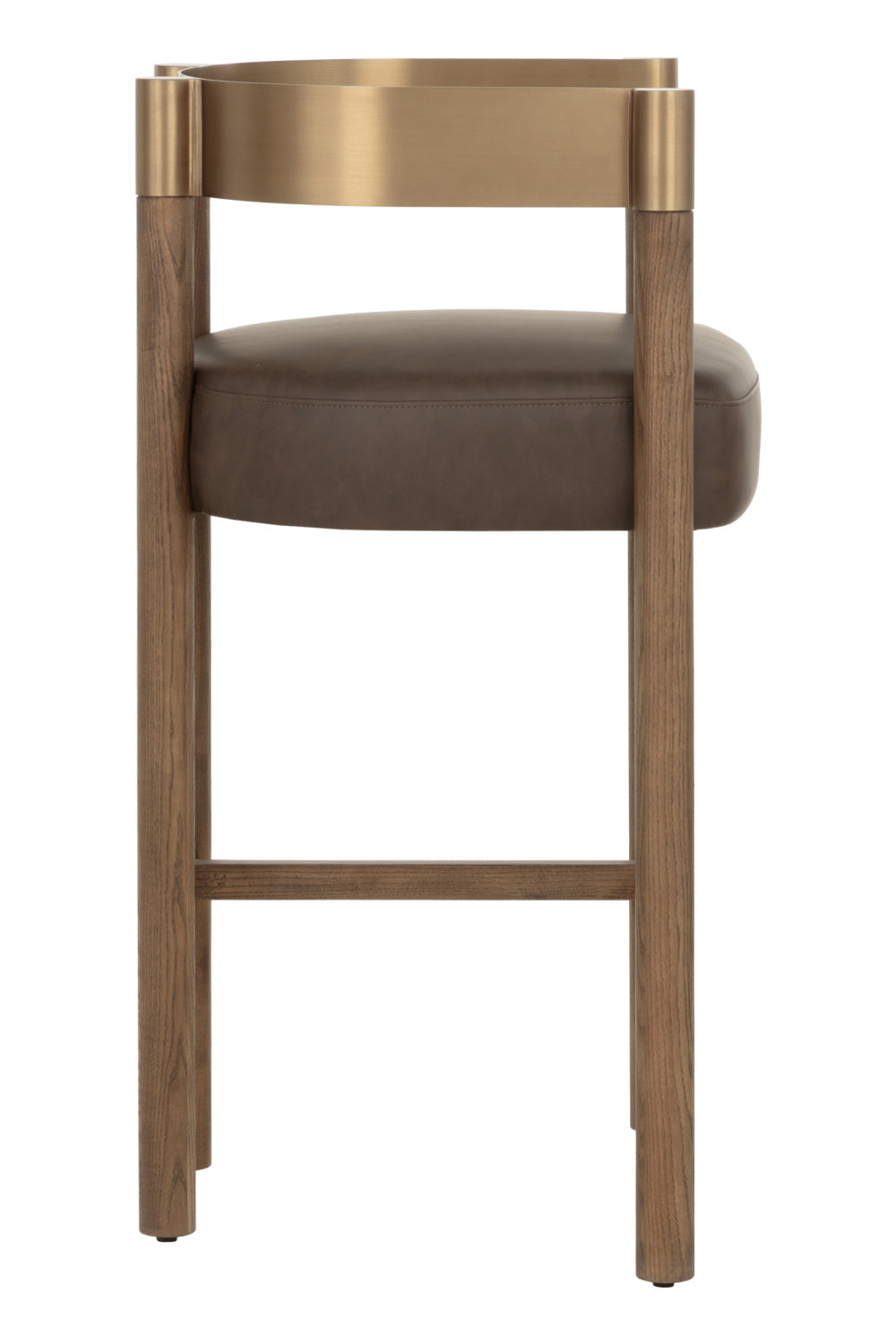 Brown Ash Curved Bar Stool by Splendido Manolo Barstool, alternate view 4