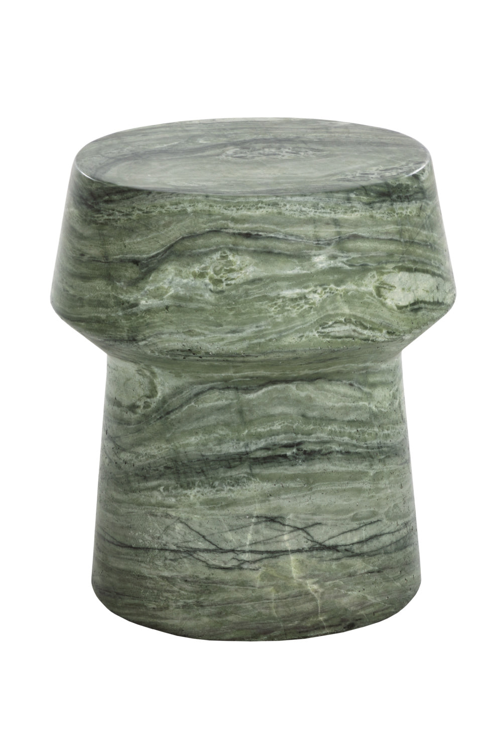 Marble Look Indoor/Outdoor End Table by Splendido Brie Side Table, alternate view 12