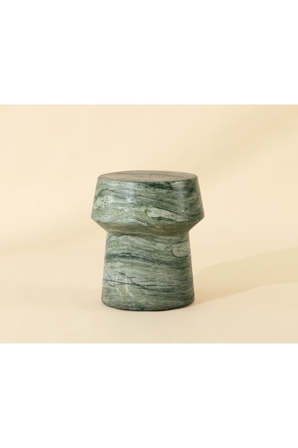 Marble Look Indoor/Outdoor End Table by Splendido Brie Side Table, alternate view 17