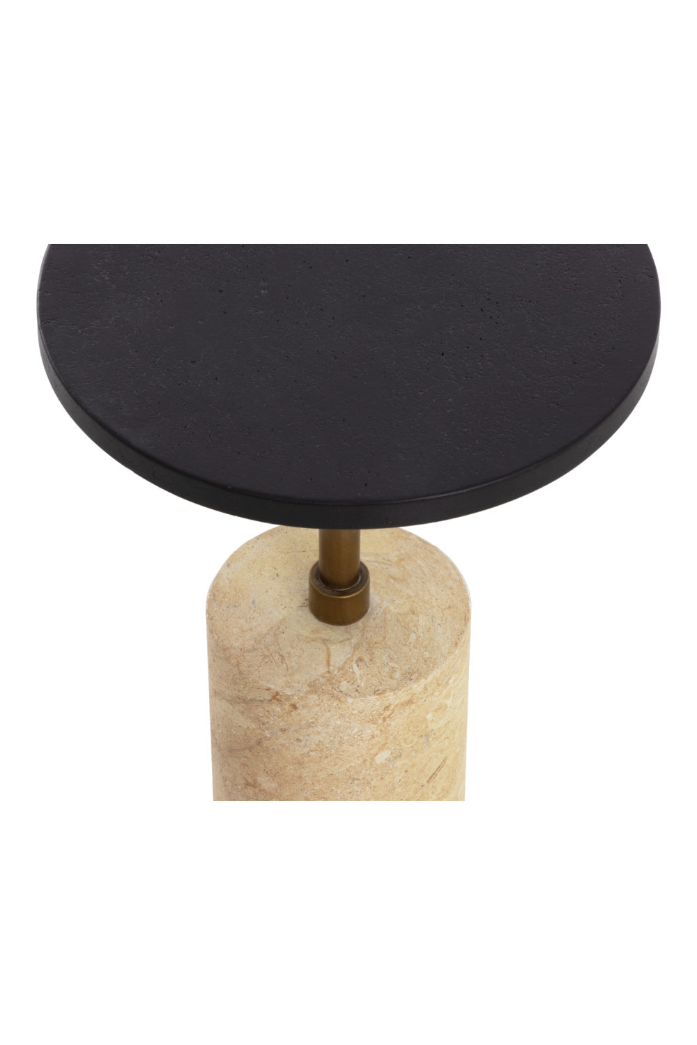 Black Pitted Concrete Indoor/Outdoor End Table by Splendido Saldo Outdoor Side Table, alternate view 5