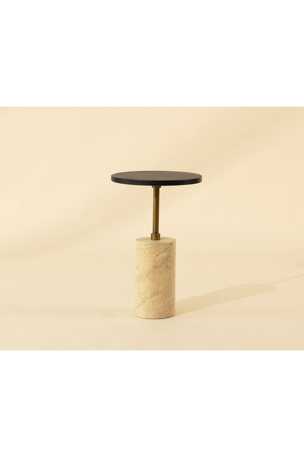 Black Pitted Concrete Indoor/Outdoor End Table by Splendido Saldo Outdoor Side Table, alternate view 6