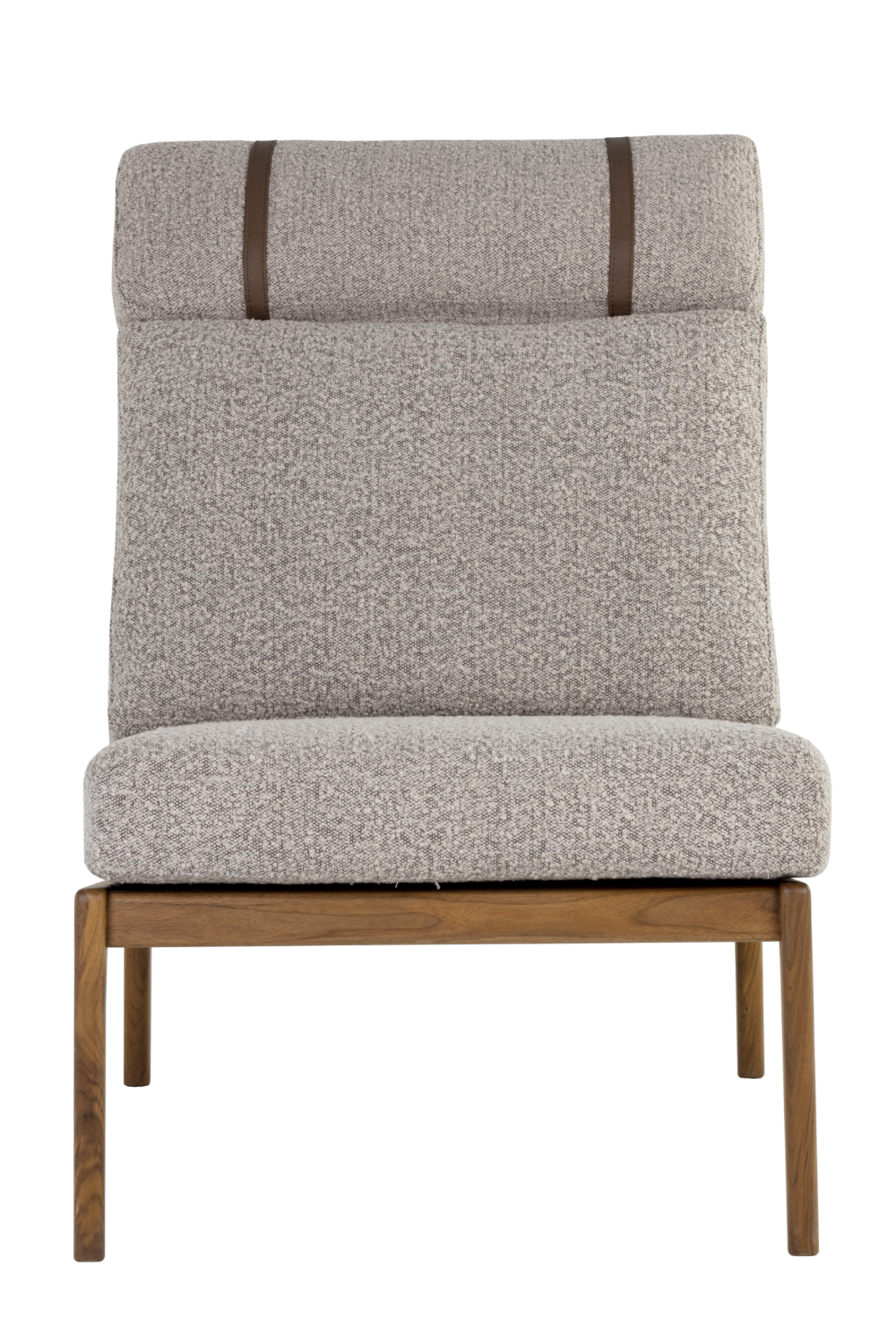 Gray Boucle Lounge Chair by Splendido Elanor Accent Chair, alternate view 3