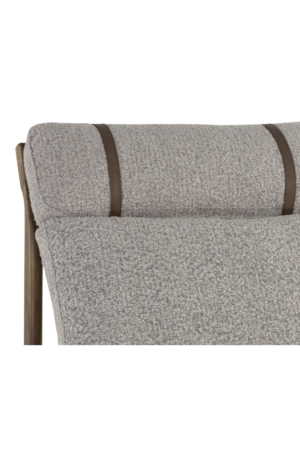 Gray Boucle Lounge Chair by Splendido Elanor Accent Chair, alternate view 6