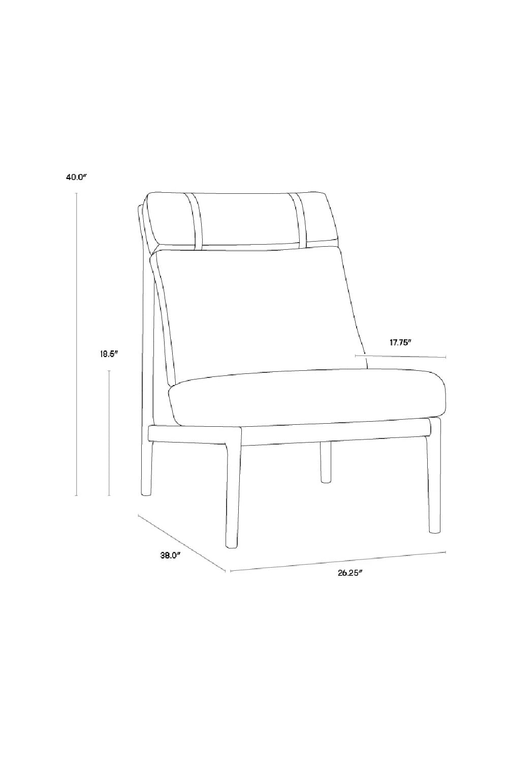 Gray Boucle Lounge Chair by Splendido Elanor Accent Chair, alternate view 8